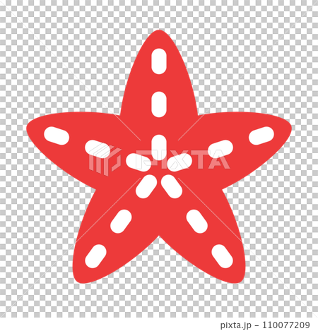 海の生物、ヒトデを表すカラースタイルのアイコン 110077209