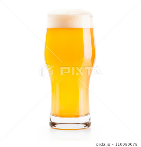 Beer in a tall glass on a white background. Mugs with drink like Ipa, Pale Ale, Pilsner, Porter or Stout Beer in a tall glass on a white background. Mugs with drink like Ipa, Pale Ale, Pilsner, Porter or Stout 110080078