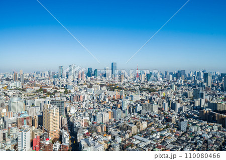 「東京都」恵比寿ガーデンプレス展望スペースから都心方向を望む 「東京都」恵比寿ガーデンプレス展望スペースから都心方向を望む 110080466
