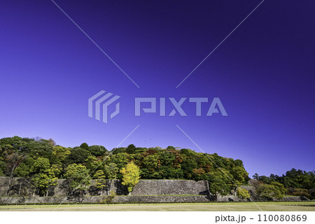 美しい紅葉が広がる金沢城公園 110080869