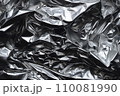 Crinkled Silver Foil Texture 110081990