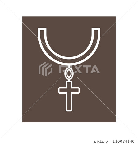 cross necklace icon 110084140
