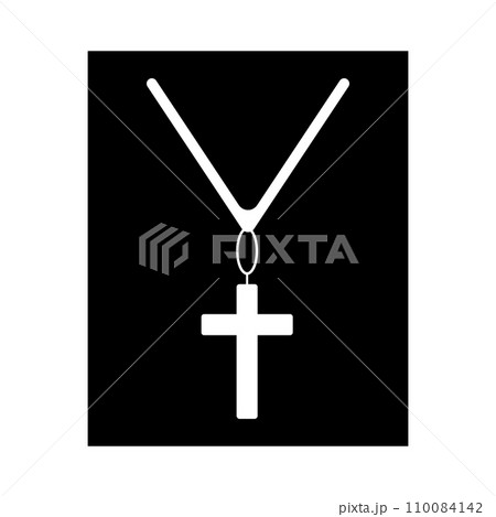 cross necklace icon 110084142