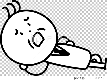 一名穿著西裝的老人一臉困擾地躺著 一名穿著西裝的老人一臉困擾地躺著 110084442