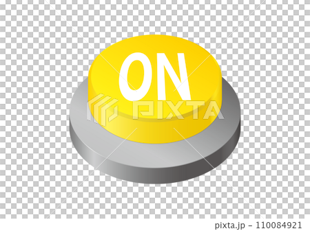Button switch: YELLOW-ON - Stock Illustration [110084921] - PIXTA