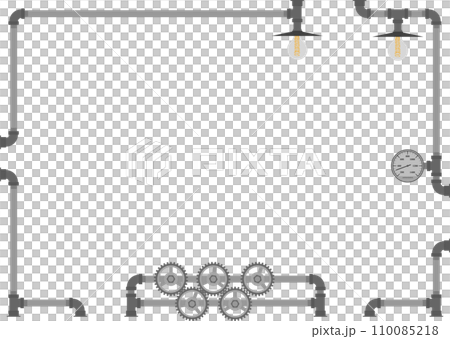 Steampunk piping frame iron solid paint Steampunk piping frame iron solid paint 110085218