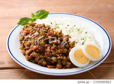 ナスとトマトのたっぷり入った ドライカレー 110086962