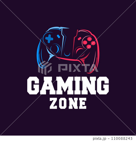 Game Console Logo, Gamer Design Gamepad Illustration Symbol Template 110088243