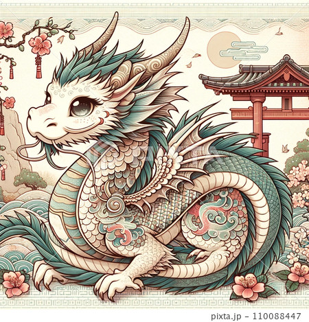 年賀状　辰年　 110088447