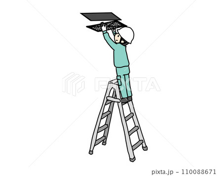 フィルター　交換　イラスト 110088671