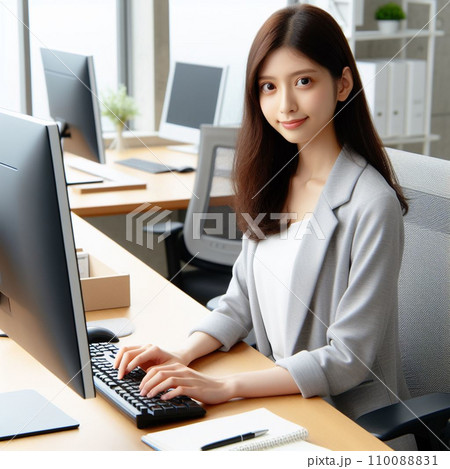 仕事の楽しさを体現する、輝くビジネスウーマン 110088831