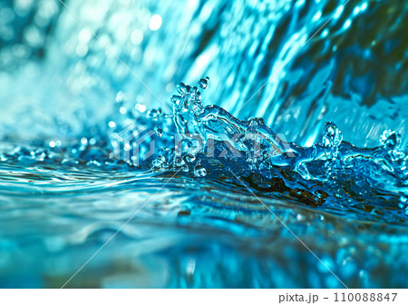 静寂な水の動き 110088847
