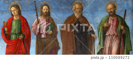 Girolamo da Santa Croce: Apostles, Altarpiece in Church of the Assumption of the Blessed Virgin Mary in Vis, Croatia 110089272