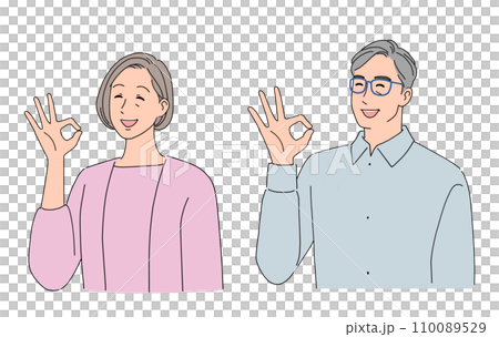 Okay senior couple 110089529