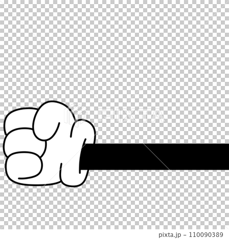 cartoon hand in glove doodle retro groovy vintage comic style Cute illustration character body parts Gesture hand cartoon hand in glove doodle retro groovy vintage comic style Cute illustration character body parts Gesture hand 110090389