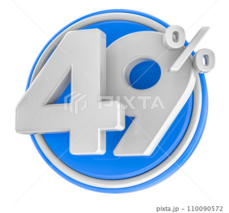 sale in the form of percent label 3d 110090572
