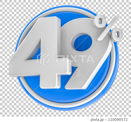 sale in the form of percent label 3d 110090572