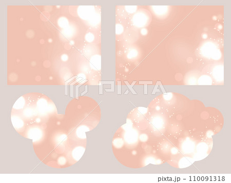 キラキラ輝く美しい光の背景セット 110091318