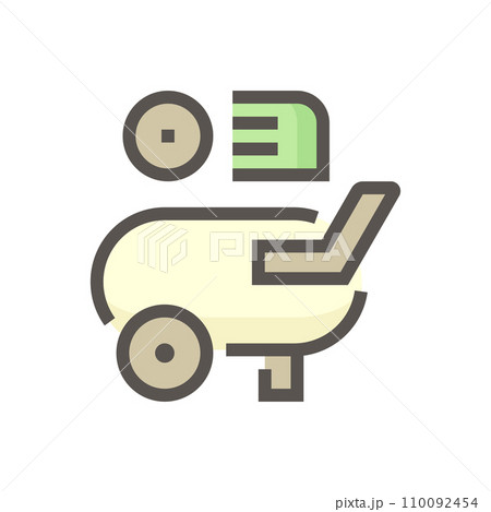 Car paint and repair service tool vector icon design, 48x48 pixel perfectand editable stroke. Car paint and repair service tool vector icon design, 48x48 pixel perfectand editable stroke. 110092454