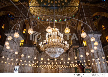 エジプトカイロにあるムハンマドアリーモスクのとても美しい風景 110092637