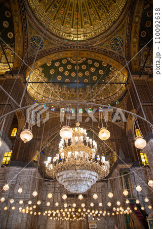 エジプトカイロにあるムハンマドアリーモスクのとても美しい風景 110092638