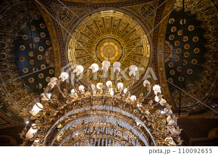 エジプトカイロにあるムハンマドアリーモスクのとても美しい風景 110092655