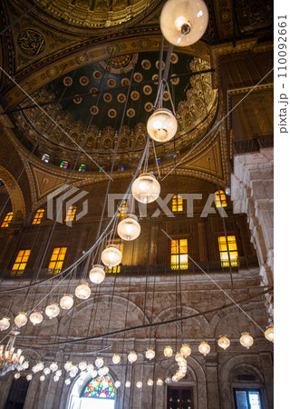 エジプトカイロにあるムハンマドアリーモスクのとても美しい風景 110092661