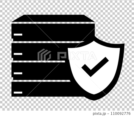 サーバー セキュリティ アイコン イラスト サーバー セキュリティ アイコン イラスト 110092776