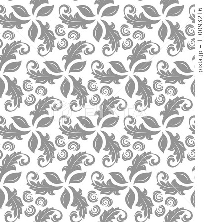 Floral Seamless Pattern With Leaves Floral Seamless Pattern With Leaves 110093216