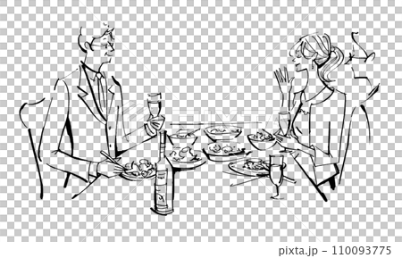 乾杯、グラス、ディナー、男性、女性、ワイン、シャンパン、楽しむ、20代、30代、40代、パーティ、お 乾杯、グラス、ディナー、男性、女性、ワイン、シャンパン、楽しむ、20代、30代、40代、パーティ、お 110093775