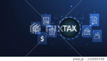 Tax payment concept. 110093789