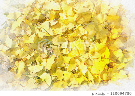 [愛知県]稲沢市祖父江町のぎんなんパークの水彩画 110094780