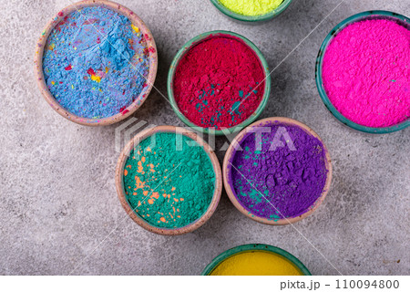 Gulal colors for Indian Holi festival Gulal colors for Indian Holi festival 110094800