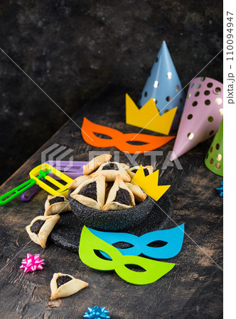Jewish holiday Purim celebration concept 110094947