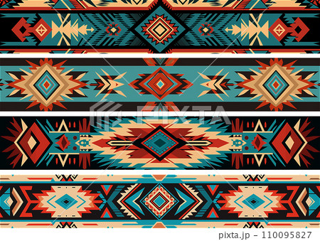 Set of traditional North American native ornaments 110095827