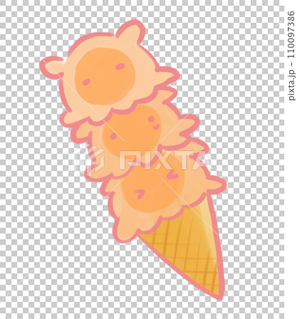 Mendako 3-tier ice cream Mendako 3-tier ice cream 110097386