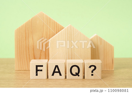 住宅イメージ 住宅模型と積み木に書いたFAQ 住宅イメージ 住宅模型と積み木に書いたFAQ 110098081