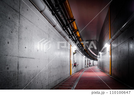 薄暗いトンネルのイメージ 110100647