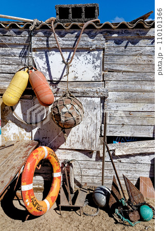 Fisherman's house with and fishing gear - Punta de Jandia Fuerteventura 110101366