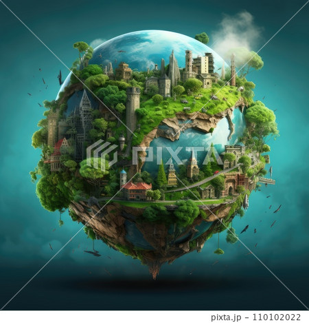 Save planet concept, Invest in our planet, Ecology concept, World environment day background 110102022