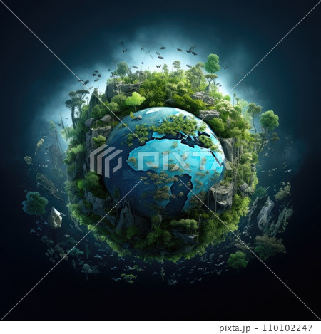 Save planet concept, Invest in our planet, Ecology concept, World environment day background 110102247