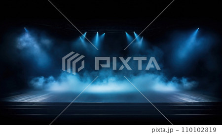 Empty stage background. Generative AI 110102819