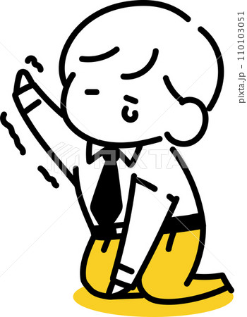 悲しむ男性 110103051