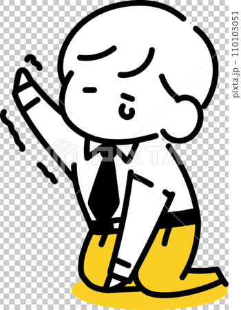 悲しむ男性 110103051