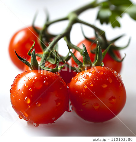 tomatoes on a white background 110103380