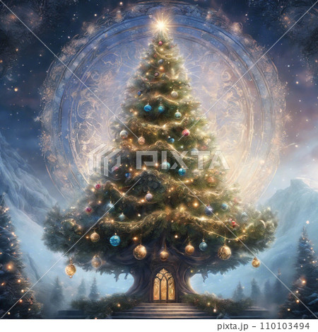 クリスマスツリー クリスマスツリー 110103494