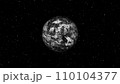 Planet Earth in the starry sky of the solar system in space 110104377