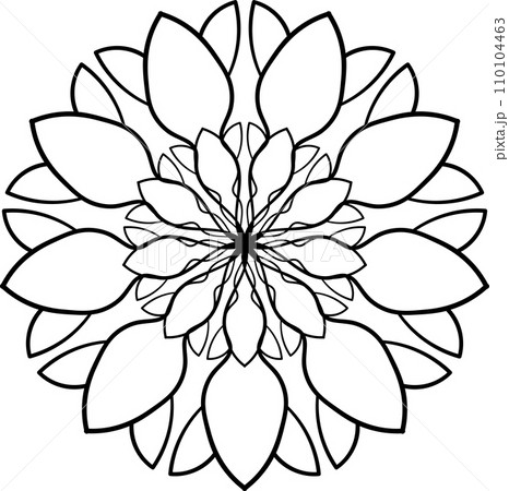 Abstract ornament. Mandala pattern. elegant lace doodle vector illustration. 110104463