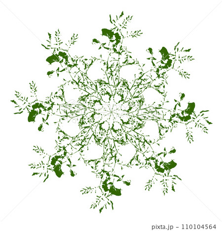 Abstract doodle pattern in circle. Floral ornament. Vector illustration. Abstract doodle pattern in circle. Floral ornament. Vector illustration. 110104564