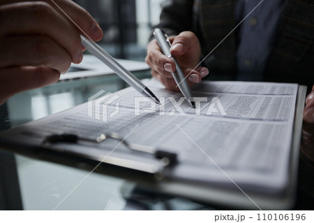 completing a business company personal information checklist form. 110106196